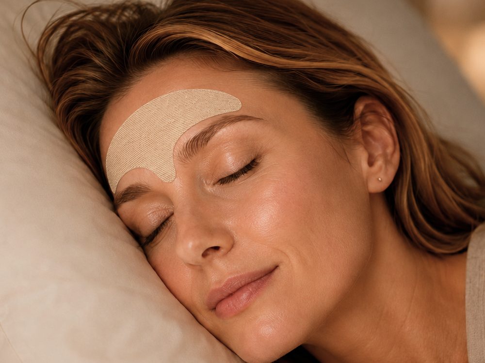 Step 3 — asleep with the patch in place