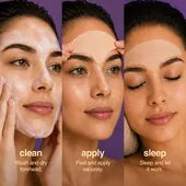 How to use: clean, apply, sleep