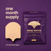 One month supply — 20 forehead tapes in the pouch