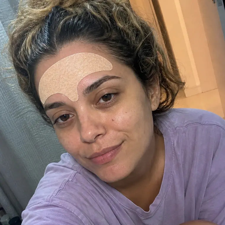 Carmen, in the bathroom before bed