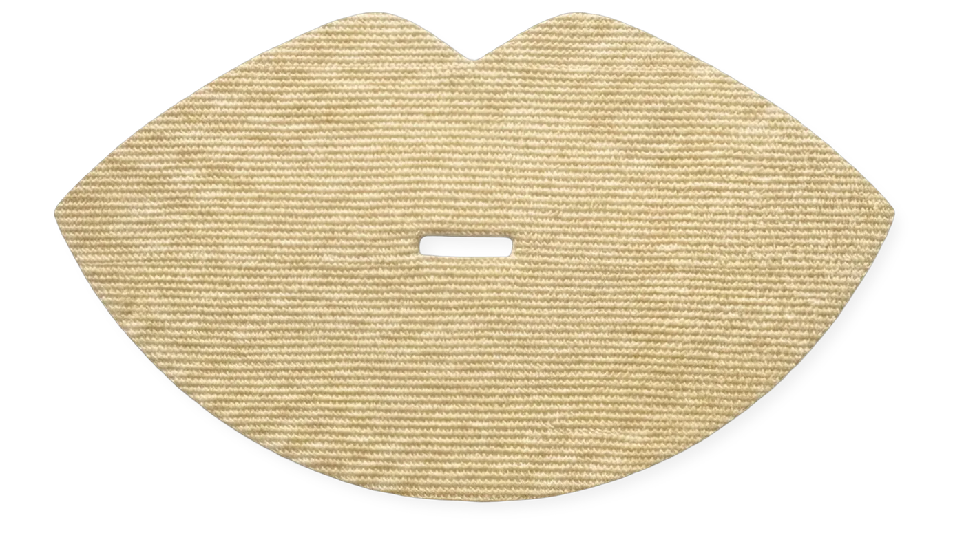 Front of the hydrating bamboo silk lip tape