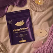 The pouch as part of a nightly routine, with serum and candle