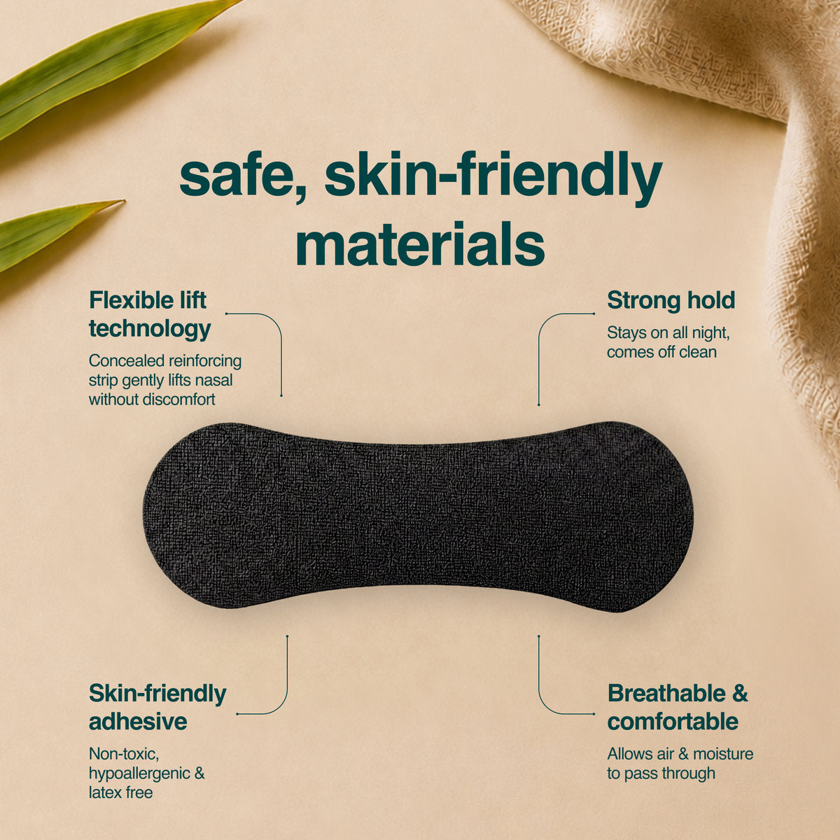 Safe, skin-friendly materials